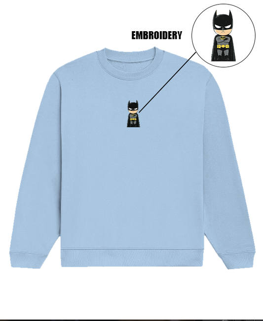 Batman Embroidery Sweatshirt | Premium Cotton | Soft Fabric | Stylish | Cool.