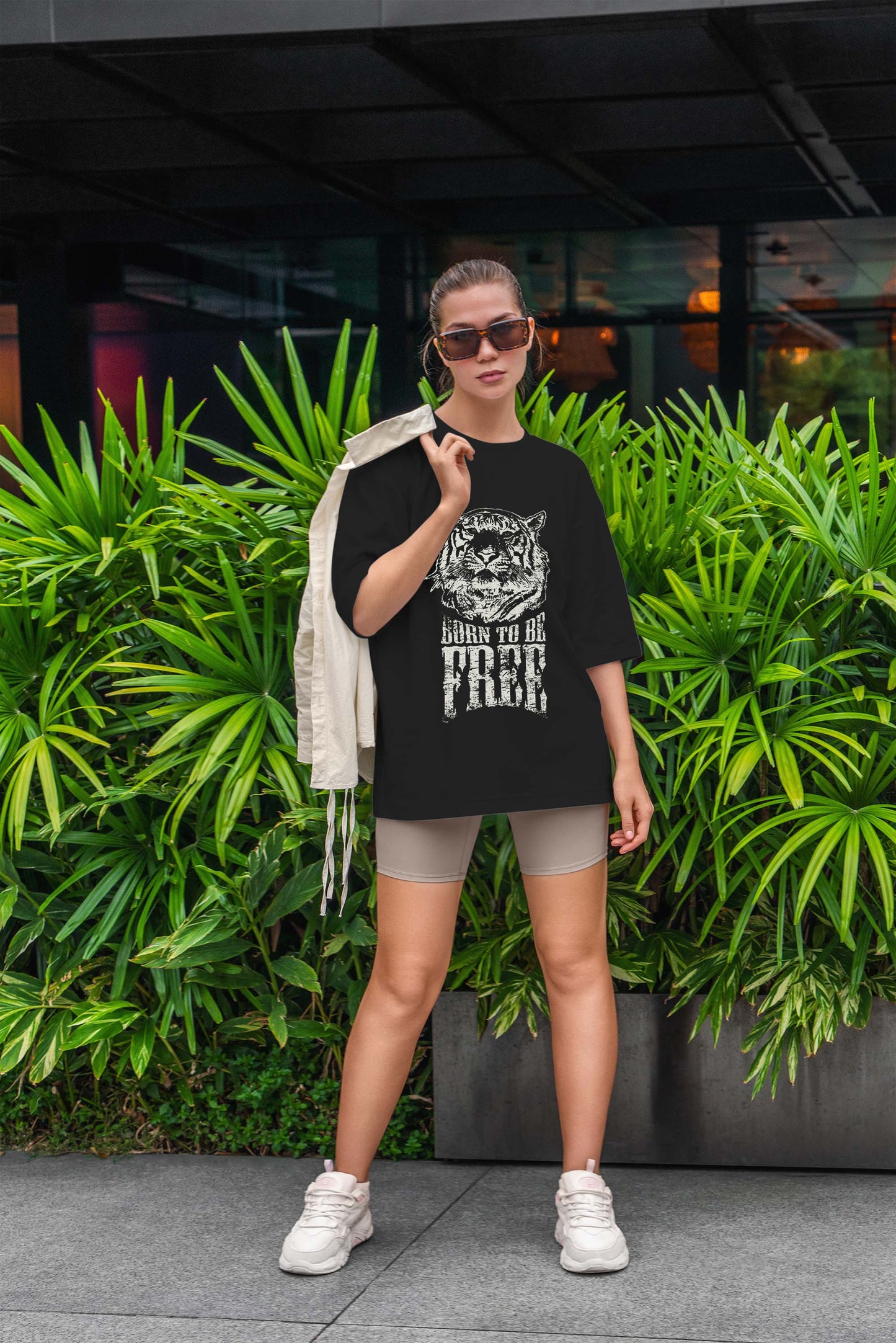 Unisex Oversized Classic T-Shirt | UC22 | Born To Be Free | Designed | Stylish.