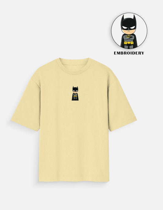 Oversized Embroidery Batman Design | Stylish | Premium Fabric.